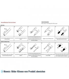 More about Silikon Heizkabel 20 W/m, 230V/50Hz, Stahlgeflecht, 1m