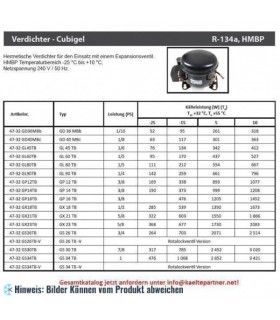 More about Kompressor ACC - Electrolux GL80TB, HMBP - R134a, 1/5HP, 220-240V/1/50Hz