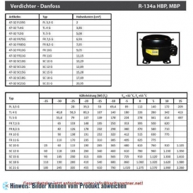 More about Kompressor DANFOSS FR 11G/FR 11GX, LBP/HBP - R134a, 220-240V, 50Hz