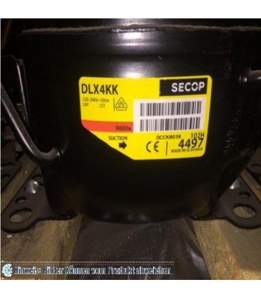 Kompressor Danfoss Secop DLX4KK, LBP - R600a, 220-240V, 50 Hz, 102H4497 - nicht lieferbar, ersetzt durch Nachfolger