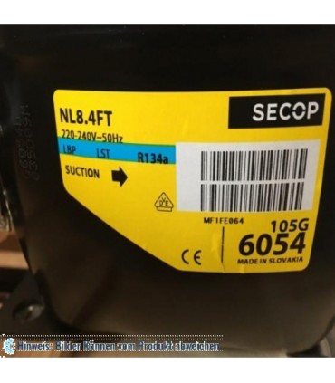 Kompressor Danfoss Secop NL8.4FT, LBP - R134a, 220-240V, 50Hz, 105G6054 - nicht lieferbar, ersetzt durch Nachfolger
