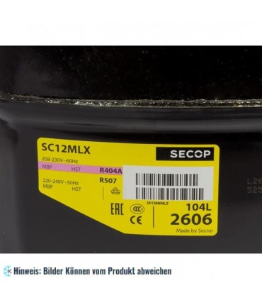 Kompressor Danfoss SC12MLX, MBP - R404a/R507, 220-240V, 104L2606