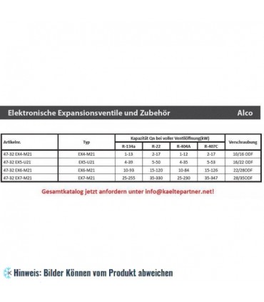 Regelventil Expansionsventil Alco EX4-M21, 10mm Eintritt / 16mm Austritt ODF