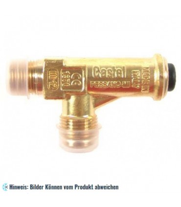 Absperrventil Castel 3060/34C190, Schrauben 3/8" NPT - 1/2" SAE, 19 bar