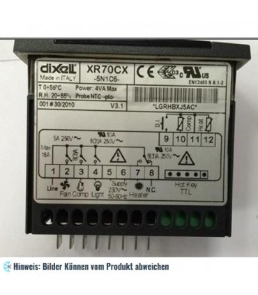 Kühlstellenregler Dixell XR70CX5, 230 V, 16 A BLUE+Display