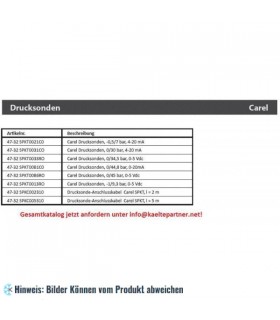 Drucktransmitter CAREL, 0/34,5 bar, 0-5 Vdc, SPKT0033P0 (Nachfolger für SPKT0033R0)