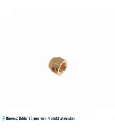 Bördelmutter / Überwurfmutter Gewinde 3/8" Lochgröße 8 mm für Kältemittelleitung