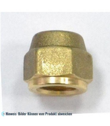 Bördelmutter / Überwurfmutter Gewinde 3/8"SAE Lochgröße 10 mm WIGAM NS4-6/10K, 10 Stk