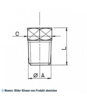 Verschlusstopfen NPT 3/8"NPT x 17 WIGAM P3-C