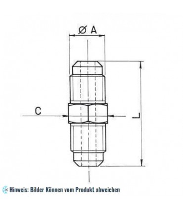 Doppelnippel (Verbindungsnippel) Set 10 Stück 3/8"SAE WIGAM U2-6K