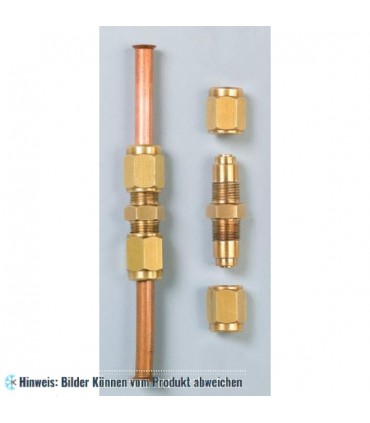 Verbinder Inline-Joint 1/4" - 1/4" - komplett mit 2 Schrauben WIGAM INLINE-JOINT1/4