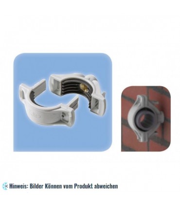 Rohrschelle Kunststoff/Gummi 38 - 44 mm, M8 - NRW 1.1/4"