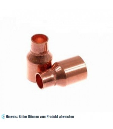 Kupfer Reduziernippel a/i 22 - 12 mm, 5243