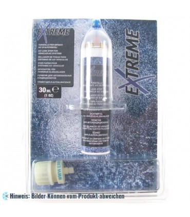 Errecom Extreme 30 ml, Dichtmittel für KFZ-Klimaanlagen inkl. Adapter für R134a, kompatibel mit FCKW, HFCKW, HFKW