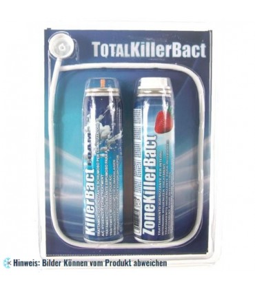 Reinigungsset für KFZ-Klimaanlagen Errecom Total Killer Bact 2 x 100 ml, Verdampfer Reinigungsschaum + Inneraum Reinigungsspray,