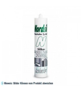 NORDSIL N Hellgrau 310 ml, Einkomponenten-Silikondichtstoff für den Kühlhausbau (elastisch bleibender neutralhärtender)