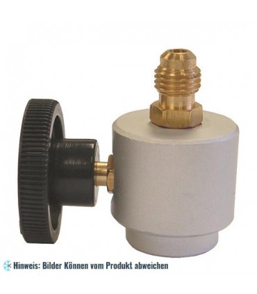 Flaschenventil/Dosenventil/Can Tap Ventil (Eur) für R600 Isobutan, 1/4"SAE -oberes Gewinde