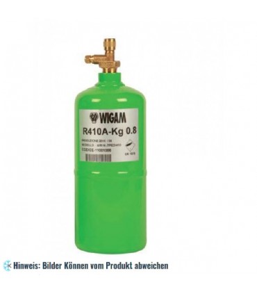 Kältemittel R410a, 800 g / 1 lt 1/4" SAE mit Schraderventil
