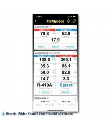 Job Link® System Premium Rohrklemmensonde für große Rohrdurchmesser (3/4 Zoll bis 4 1/8 Zoll) JL3LC FIELDPIECE