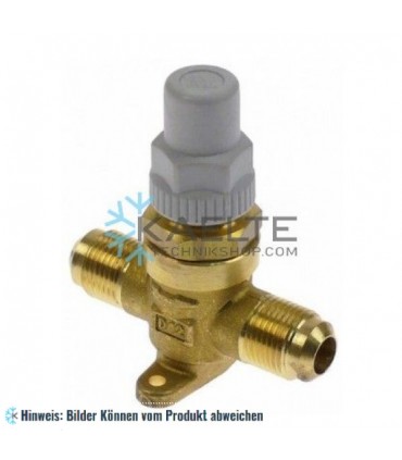 Handabsperrventil Castel 6410/3 bördel 10mm, 5/8 UNF, 3/8" SAE mit Kappe