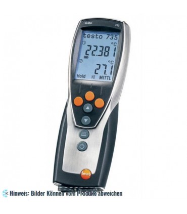 testo 735-2, 3-Kanal Temperatur-Messgerät, inkl. PC-Software