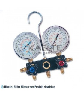 2-Wege Monteurhilfe mit Druckmesser Ø80 Klasse 1 "Pulse-Free" WIGAM F2PF80/D9/4/K1