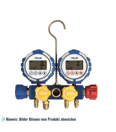 Digitale Monteurhilfe + 4 Schäuche in Koffer VDG-4-S1 für R32, R1234yf, R290, R410A, R134a, R404A, R407C, R507