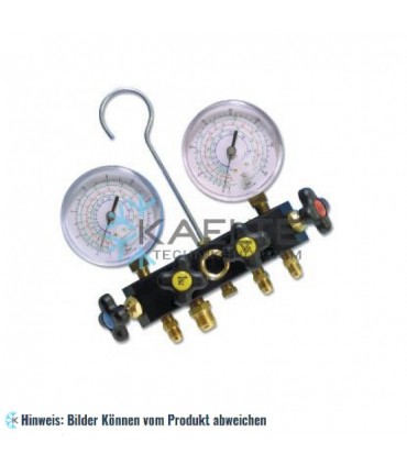 4-Wege Monteurhilfe mit Druckmesser Ø80 Klasse 1 "Pulse-Free" WIGAM W4PF80/D9/4/K1