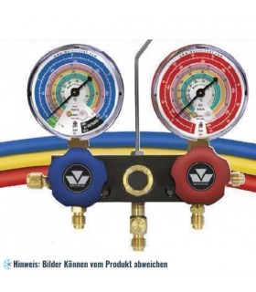 Monteurhilfe 2 Wege Kolbendichtung mit 63mm Manometern, 3-92cm Schläuche