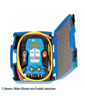 Digitale 4-Wege Monteurhilfe im Plastikkoffer mit 2 Sonden TK109, 2 flexible Schläuche WSS/4-4/60, 2 flexible Schläuche WSA/4-6/