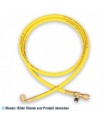 Füllschlauch "W" 90cm mit Absperrventil, Anschlüsse gerade x 90° WIGAM V/WSL/5-5/36