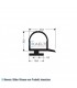 Gummidichtung schwarz 1m (35x26)