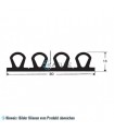 Gummidichtung schwarz 1m (80x18)