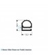 Flachprofil PVC grau 1m (16,5x15,5)