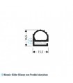 Flachprofil PVC grau 1m (16,5x15,5)