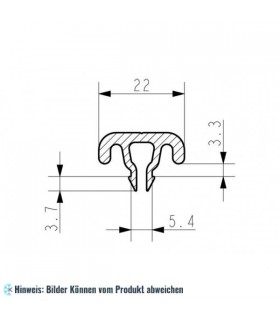 More about Eindrückprofil für Dichtung 2311 oder 8511 schwarz 1m