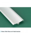 Abgerundete Ecke PVC - kleines Modell - L＝4m, RAL 9010