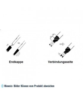 Installationskit: Endkappe + Schrumpfschlauchstücke für Installation VWC-501/502/503