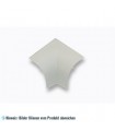 Abgerundete Außenecke - kleines Modell PVC - RAL 9002