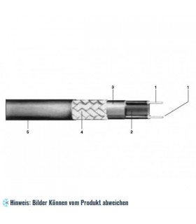 Selbstregelnder Heizband Doppel-Isoliermantel 38 Watt/m 1m