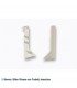 Endkappe fur Sockelleiste PVC - RAL 9002 - links