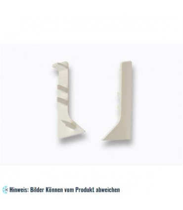 Endkappe fur Sockelleiste PVC - RAL 9002 - links