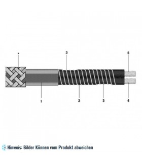 Türrahmen-Heizung / Heizung Silikon 25 Watt/m feste Wattleistung, 50m