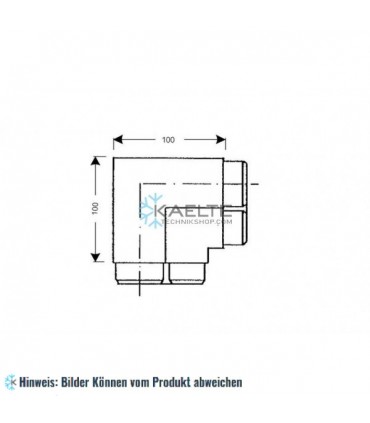 Eckstück Ca. 100 x 100 mm