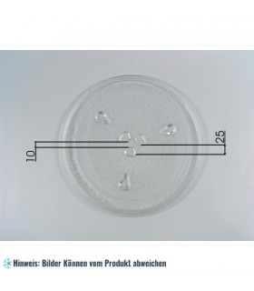 Glasteller für Mikrowellen - Model K - Ø 270 mm