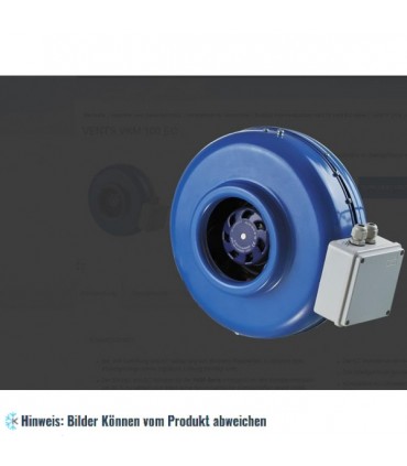 Radiale Rohrventilator VENTS VKM 160 EC Q, 69 W, 588 m³/h.