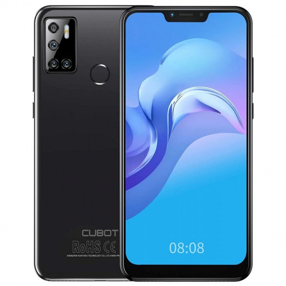 CUBOT C20 Smartphone 4G Hnady (6.18 Zoll, 4GB RAM, 64GB Speicher, 4200mAh, Quad Camera, Dual SIM, NFC),  [deutsche Version] Schw