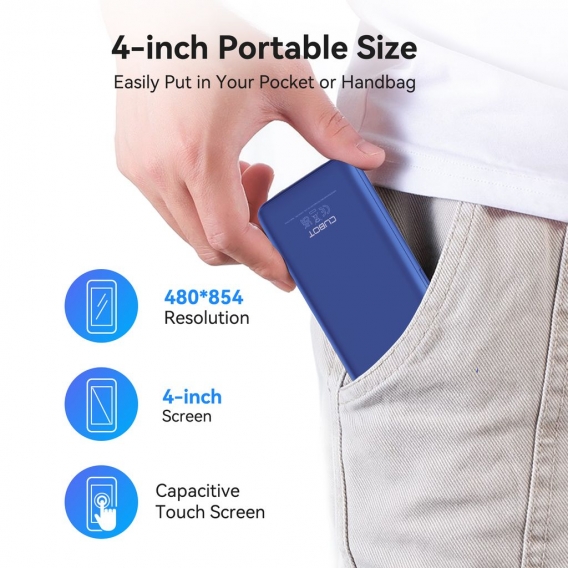 CUBOT J10 mini Smartphone 4 Zoll 32GB Handy, 128GB Erweiterbar, Android 11, Dual SIM, Face ID, 2350mAh Akku, Blau