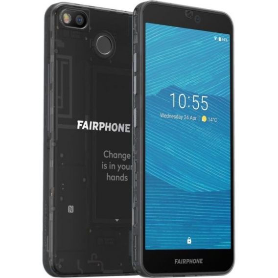 Fairphone 3 64GB Dual Sim Android Smartphone Schwarz Neuwaregeöffnet, ohne Ladeuzubehör