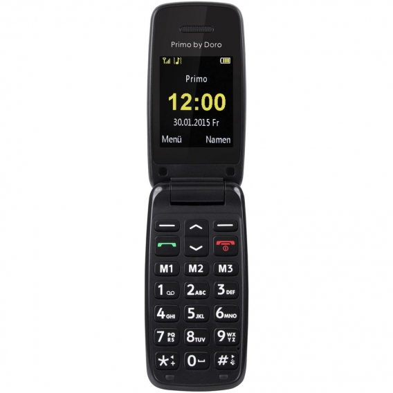 Doro Primo 401 2" 115g Schwarz - Mobiltelefon - Klappbar